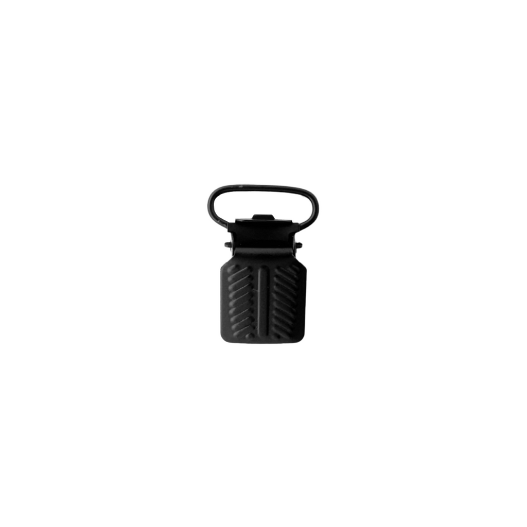 black 3/4" herringbone clip from Heit's Wholesale bulk sewing supply company