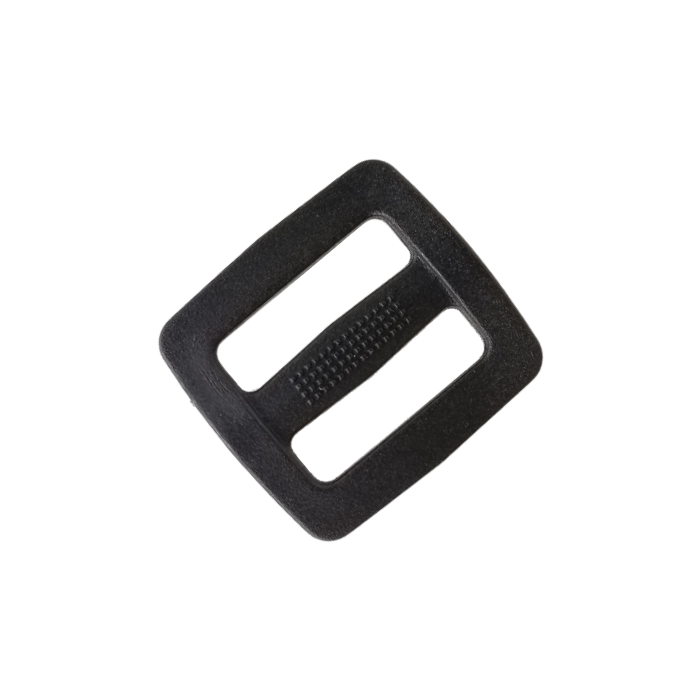 black 3/4" plastic slide buckles from Heit's Wholesale bulk sewing supply company