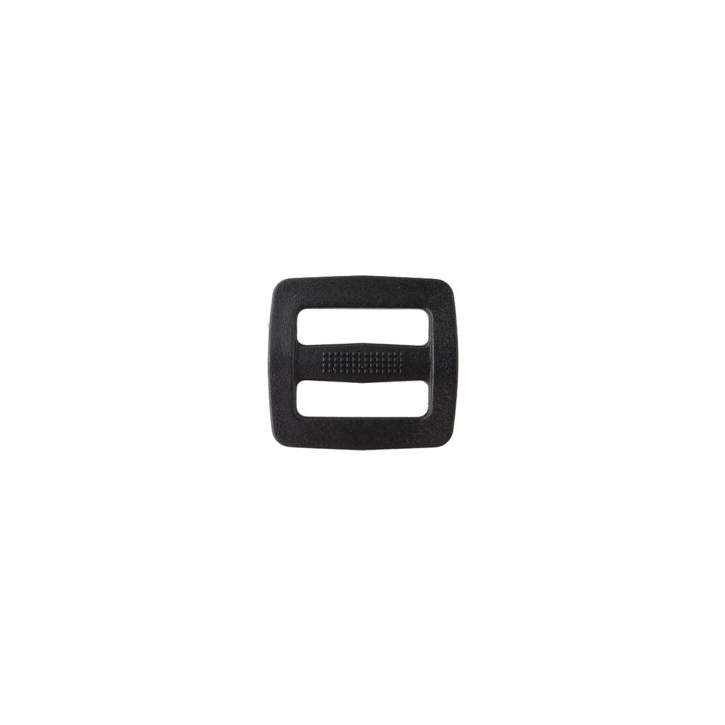 black 3/4" plastic slide buckles from Heit's Wholesale bulk sewing supply company