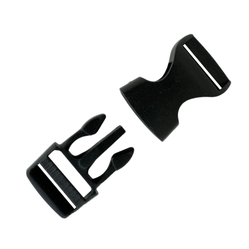 enlarged 3/4" strap buckles with side squeeze and strap adjuster from Heit's Wholesale bulk sewing supply company