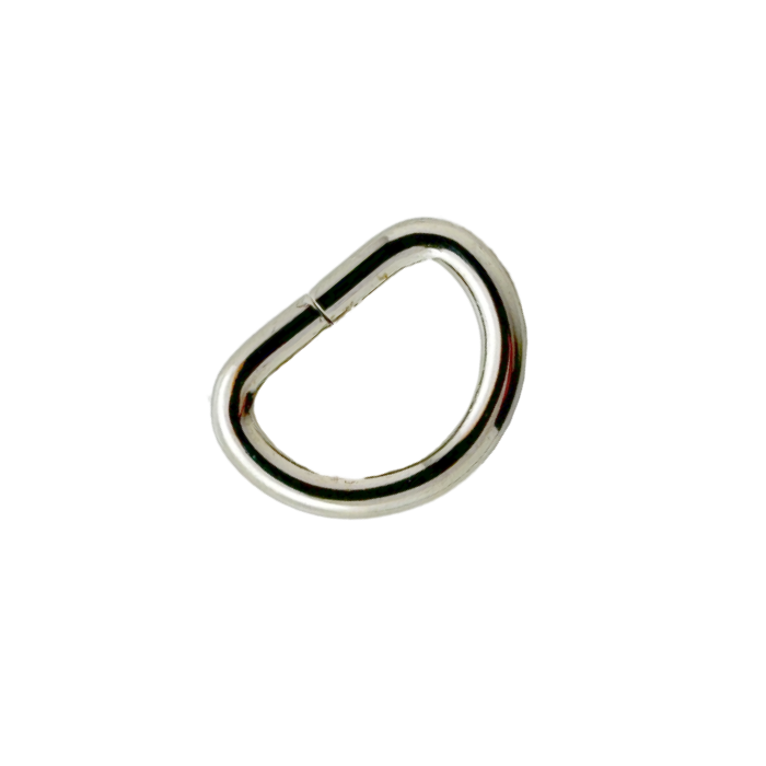 enlarged silver 3/4" metal d rings from Heit's Wholesale bulk sewing supply company