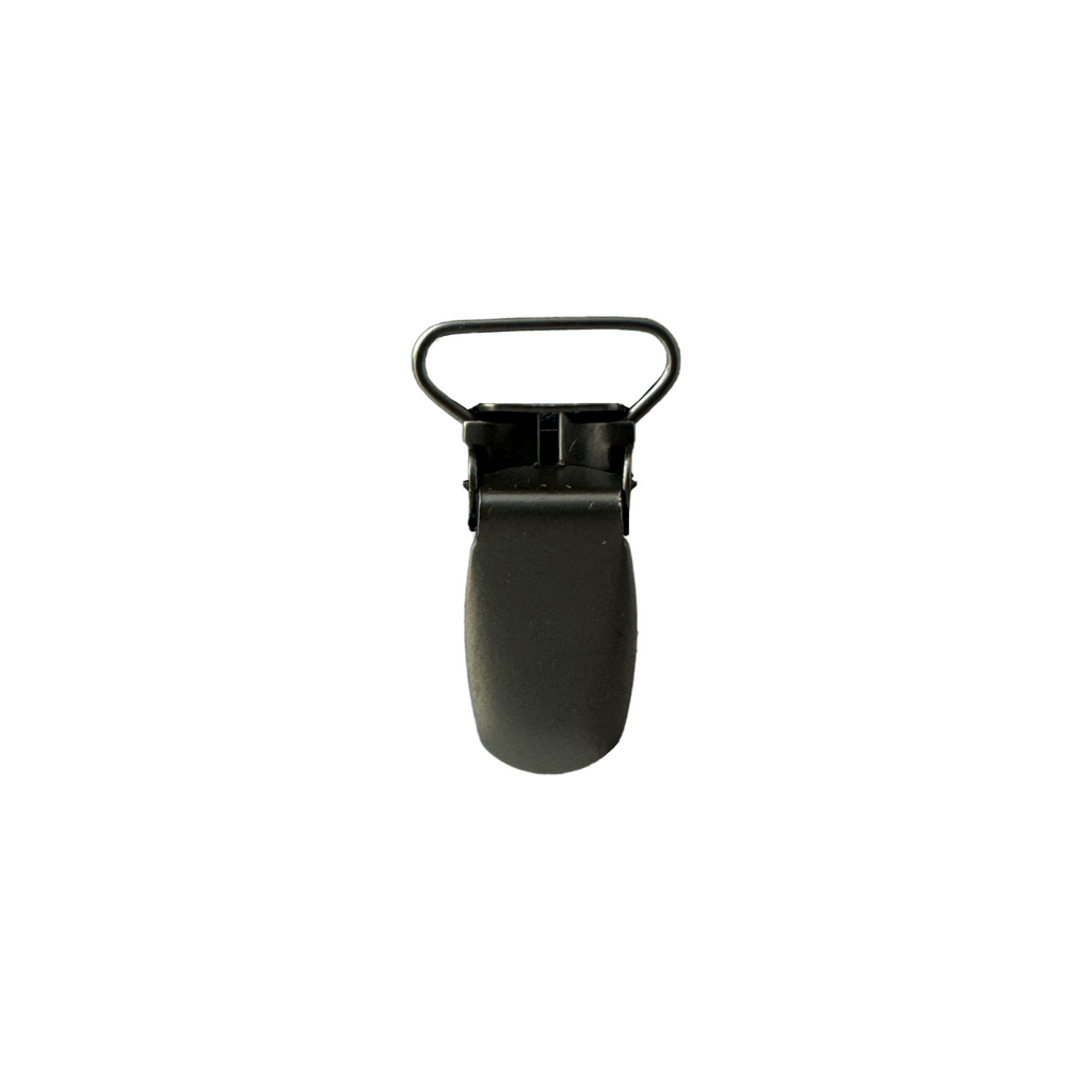 black 3/4" suspender clips from Heit's Wholesale bulk sewing supply company