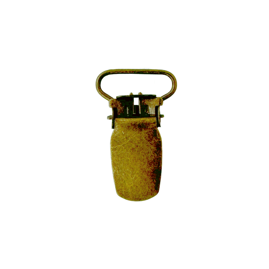 bronze 3/4" suspender clips from Heit's Wholesale bulk sewing supply company