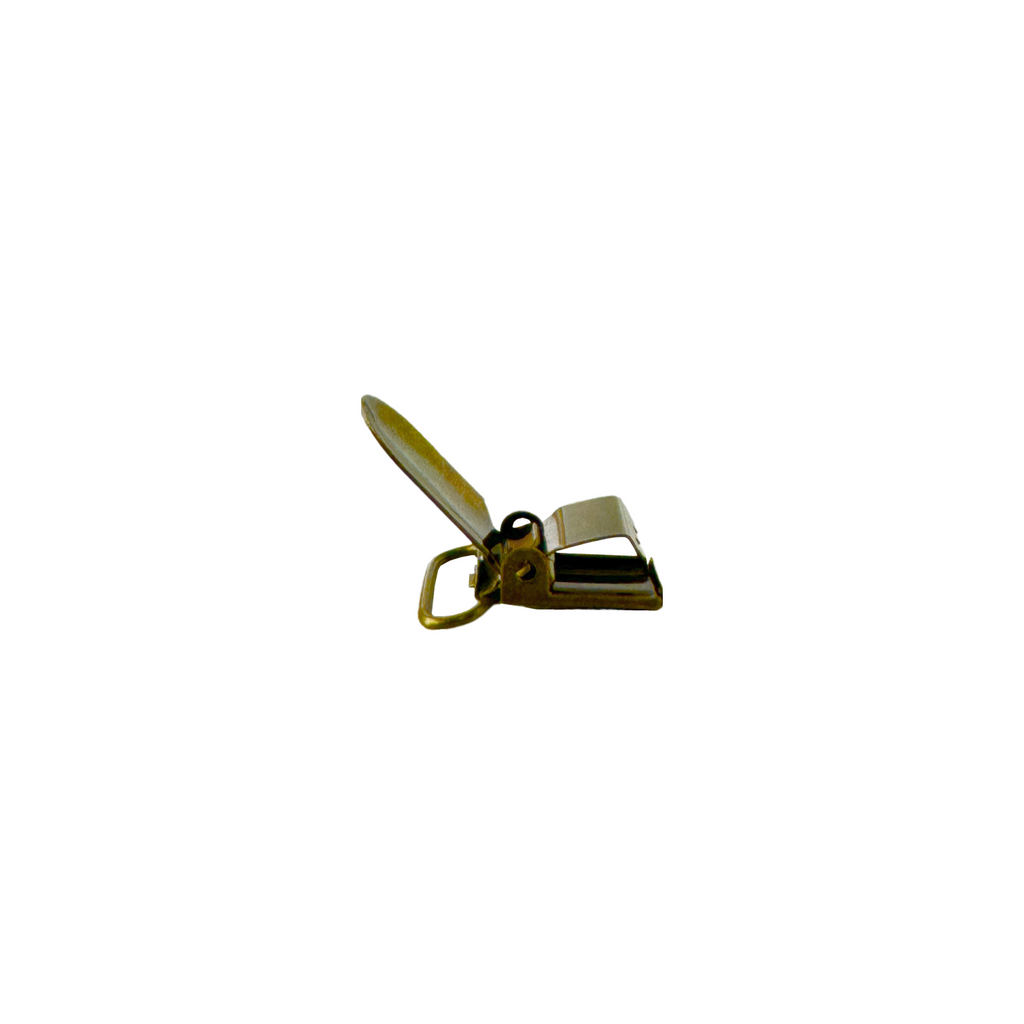 bronze 3/4" suspender clip from Heit's Wholesale bulk sewing supply company