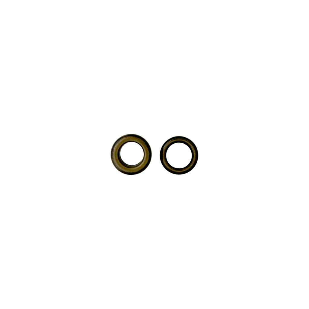 brass finish 3/8" grommet and washer sets from Heit's Wholesale bulk sewing supply company 