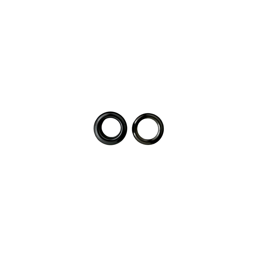 gunmetal finish 3/8" grommet and washer sets from Heit's Wholesale bulk sewing supply company 