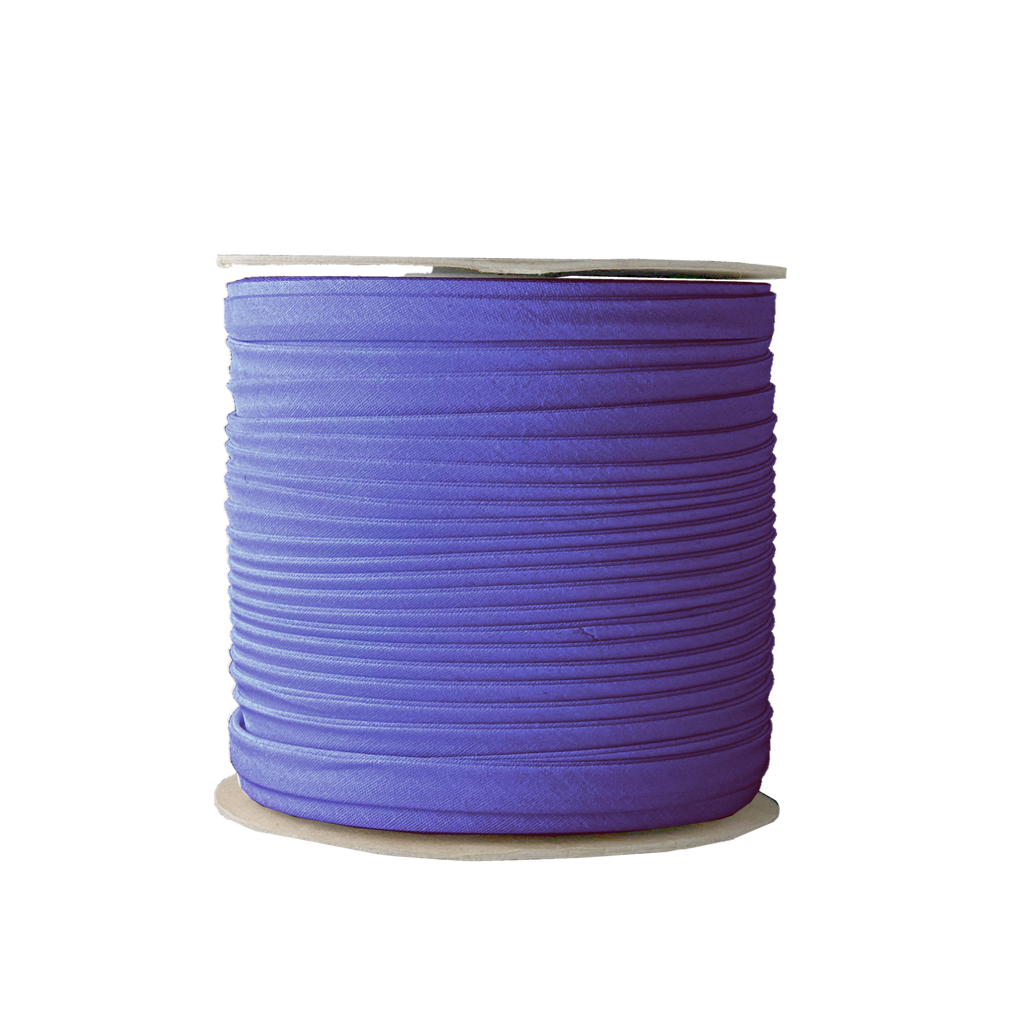 regal royal blue 3/8" double fold bias tape on a spool from Heit's Wholesale bulk sewing supply company 