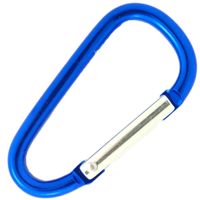 dark blue 3" d-shaped carabiner from Heit's Wholesale bulk sewing supply company