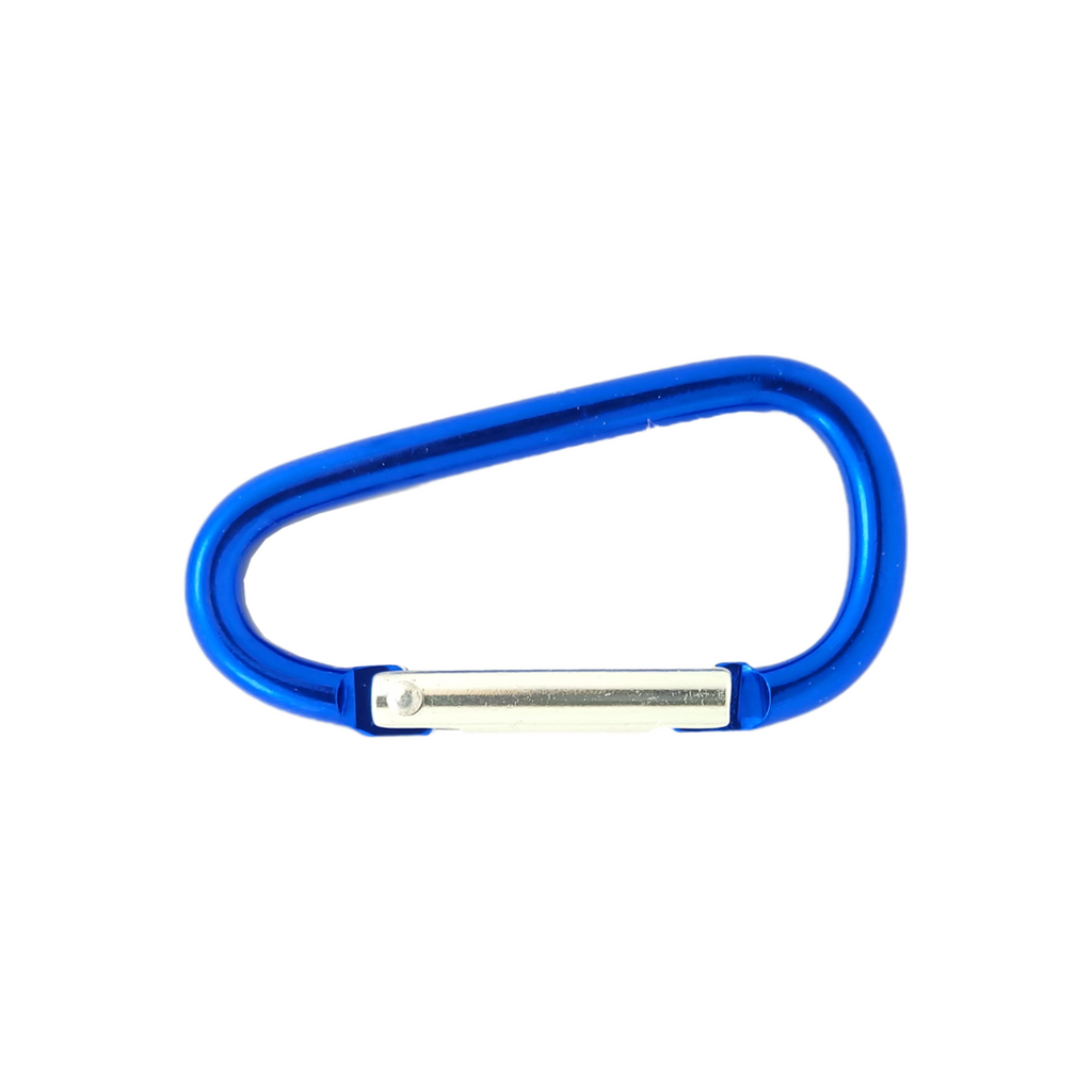 dark blue 3" d-shaped carabiner from Heit's Wholesale bulk sewing supply company