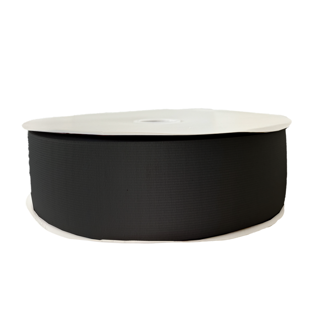 black 3" knit elastic on a spool from Heit's Wholesale bulk sewing supply company