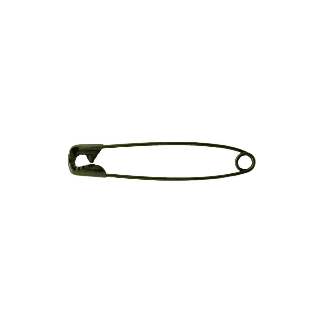black size 4 hard steel safety pins from Heit's Wholesale bulk sewing supply company