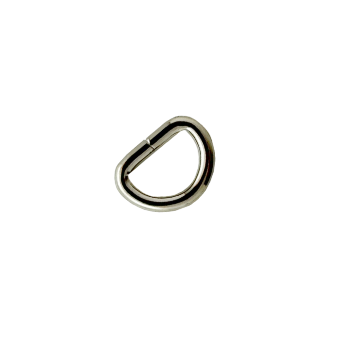 enlarged silver 5/8" d ring from Heit's Wholesale bulk sewing supply company 
