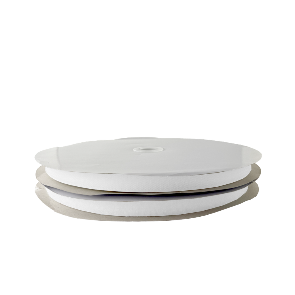 white 5/8" sew on velcro on a spool from Heit's Wholesale bulk sewing supply company