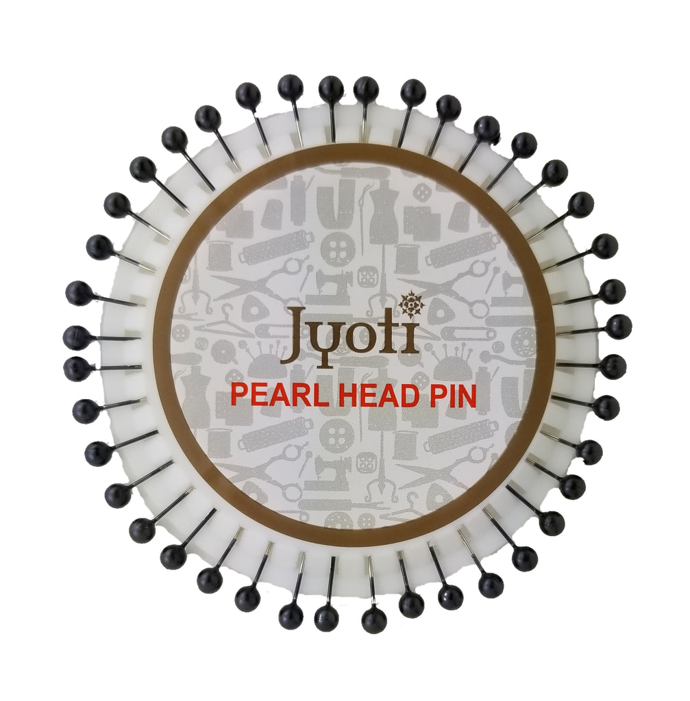 black pearl head pins from Heit's Wholesale bulk sewing supply company