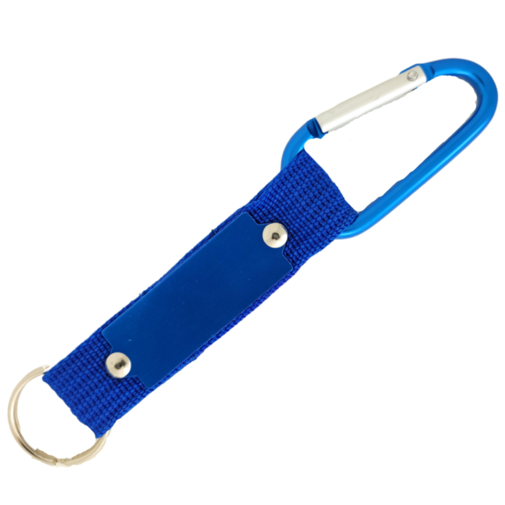 enlarged 5+1/2" dark blue carabiner from Heit's Wholesale bulk sewing supply company