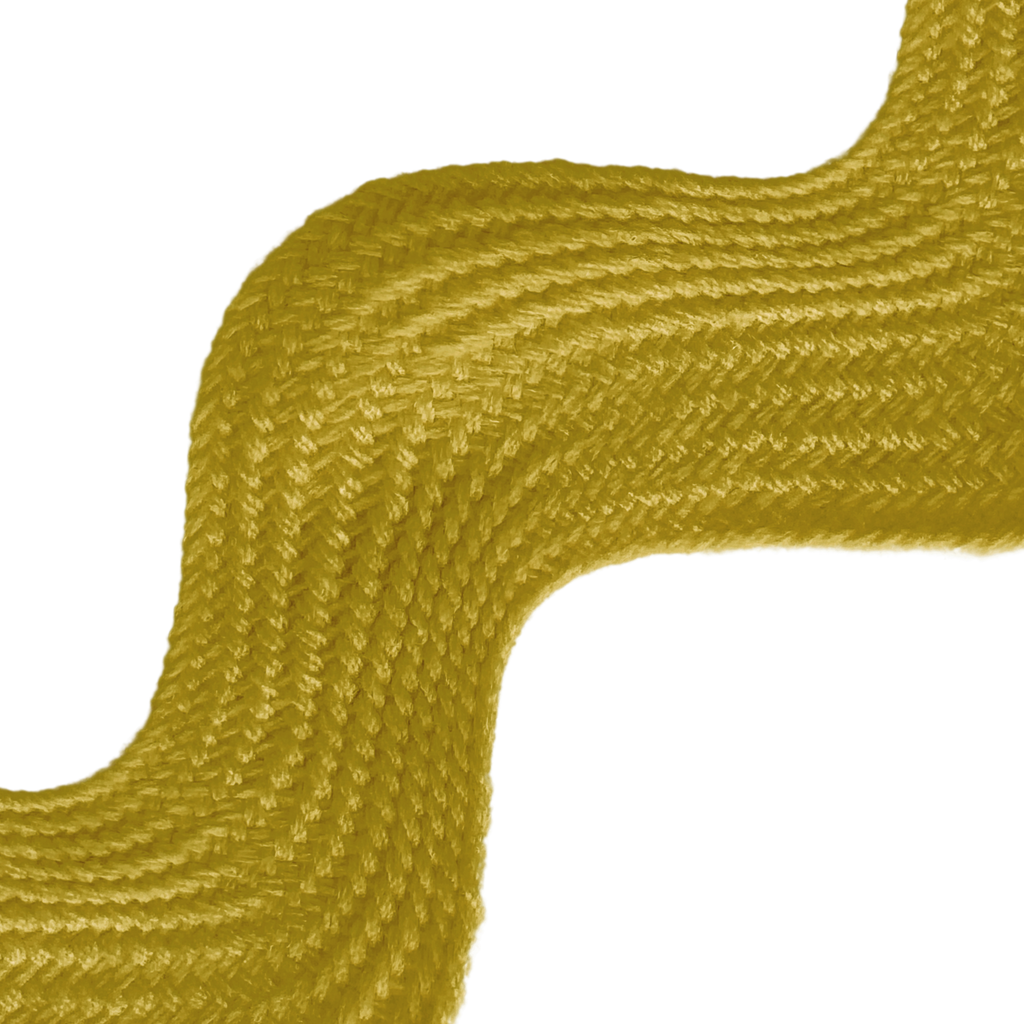antique gold 1+13/32" polyester ric rac from Heit's Wholesale bulk sewing supply company