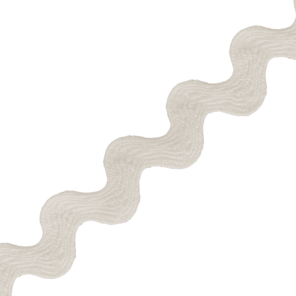 antique white 1/2" polyester ric rac from Heit's Wholesale bulk sewing supply company