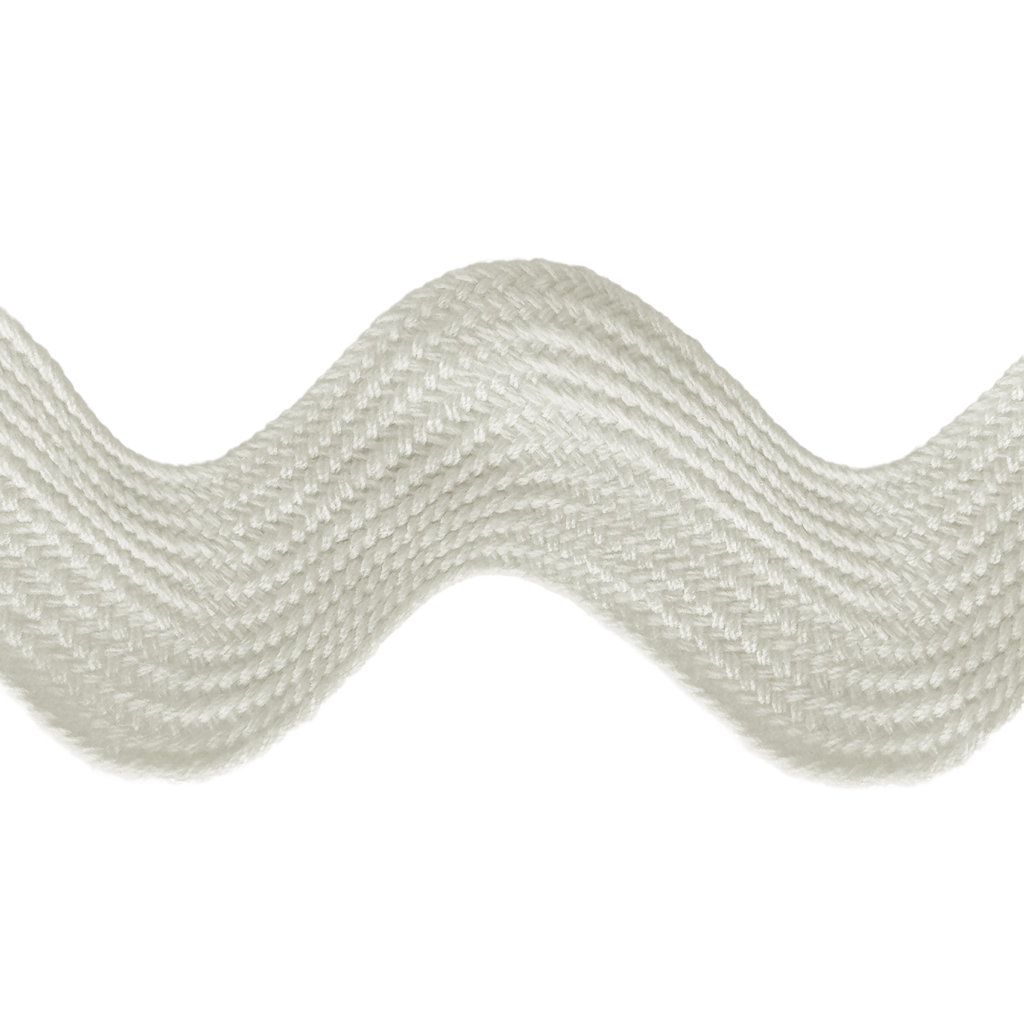 antique white 1+13/32" polyester ric rac from Heit's Wholesale bulk sewing supply company