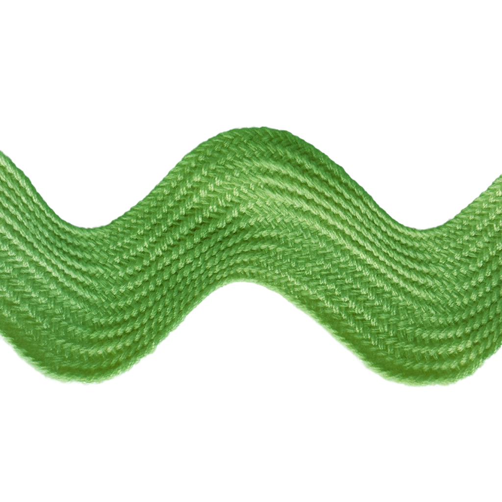 apple 1+13/32" polyester ric rac from Heit's Wholesale bulk sewing supply company