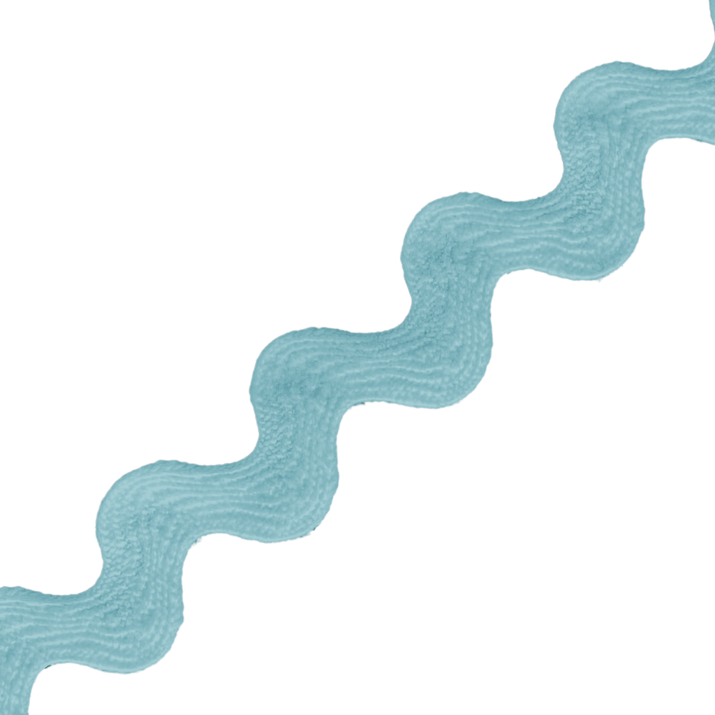 aqua 1/2" polyester ric rac from Heit's Wholesale bulk sewing supply company