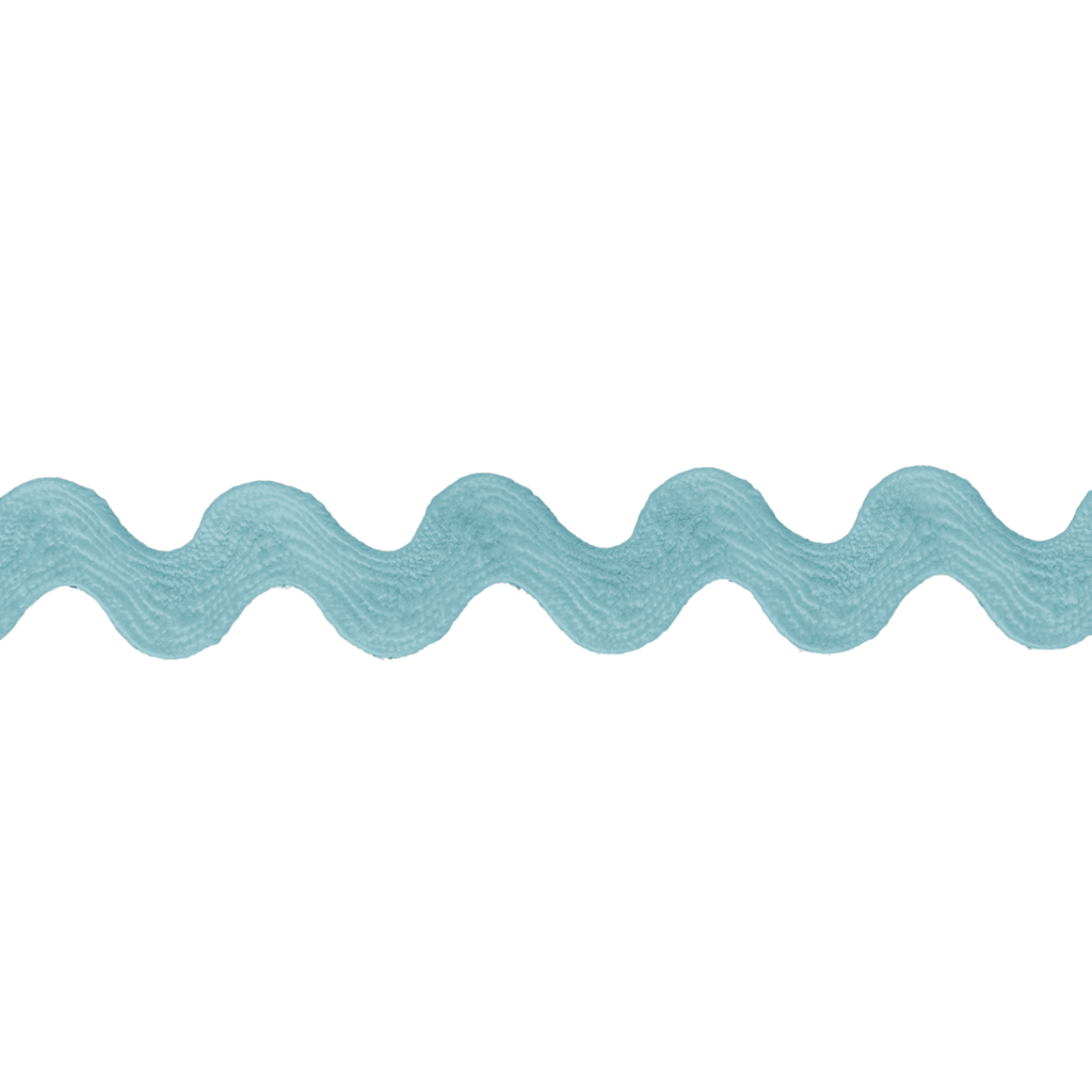 aqua 1/2" polyester ric rac from Heit's Wholesale bulk sewing supply company