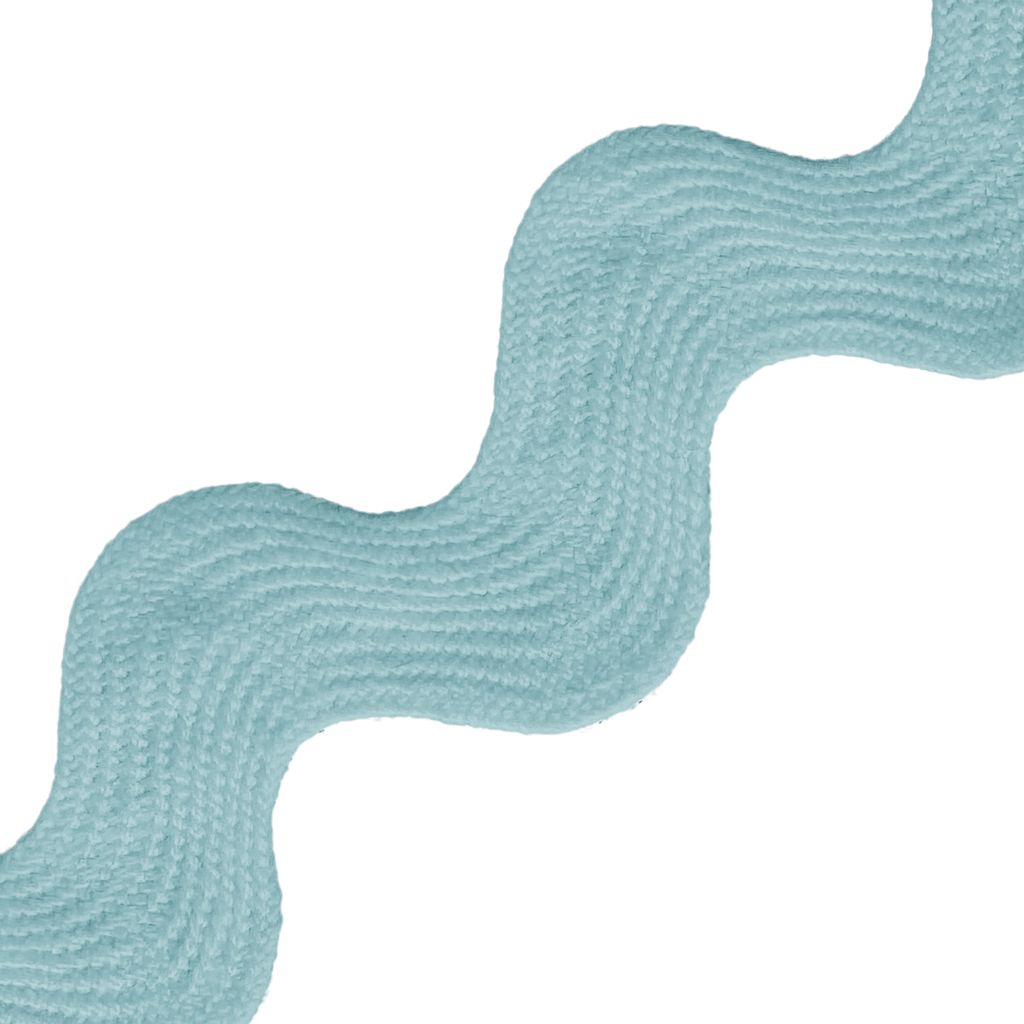 aqua 1" polyester ric rac from Heit's Wholesale bulk sewing supply company