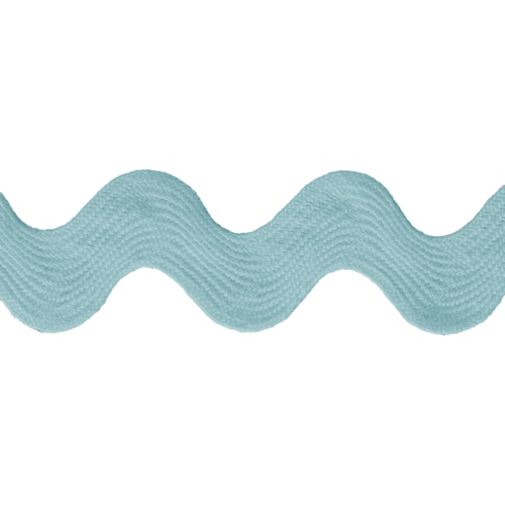 aqua 1" polyester ric rac from Heit's Wholesale bulk sewing supply company