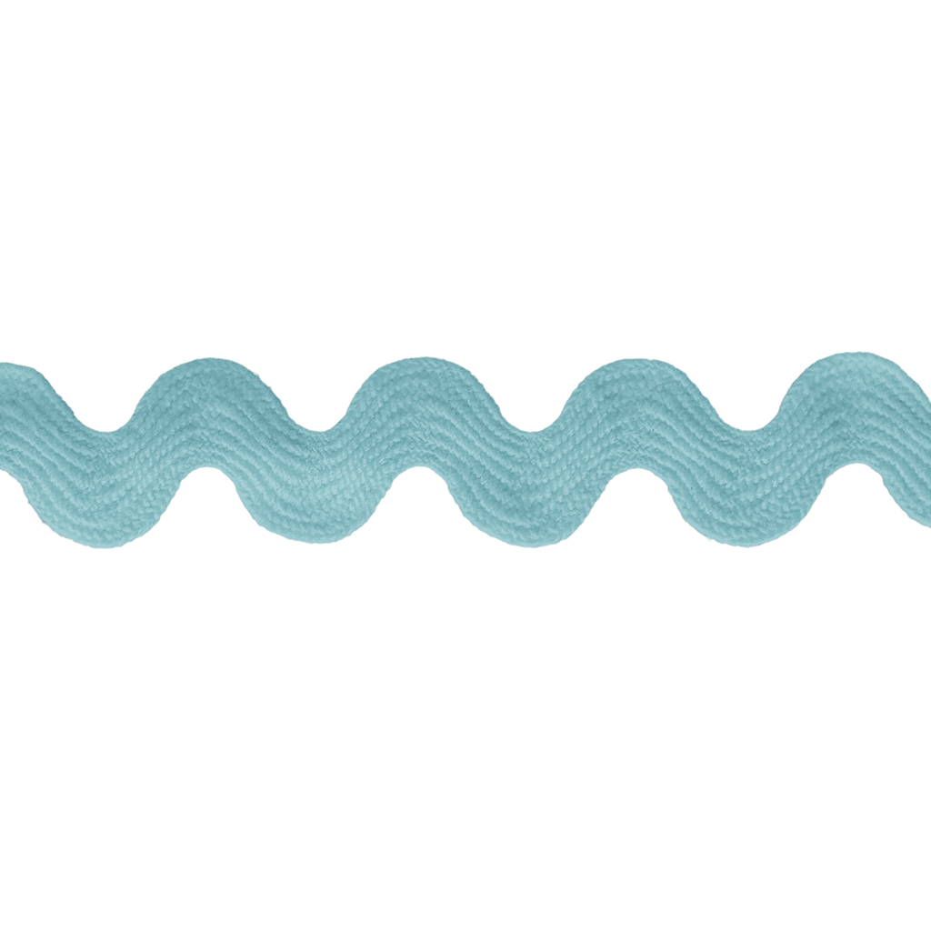 aqua 11/16" polyester ric rac from Heit's Wholesale bulk sewing supply company