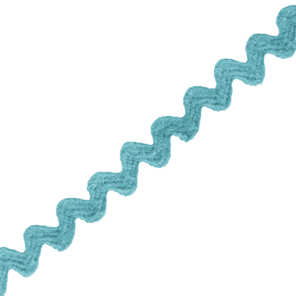 aqua 7/32" polyester ric rac from Heit's Wholesale bulk sewing supply company