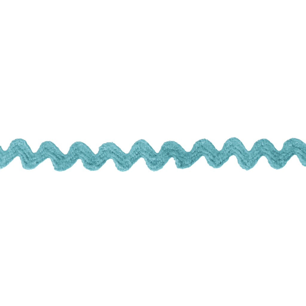 aqua 7/32" polyester ric rac from Heit's Wholesale bulk sewing supply company