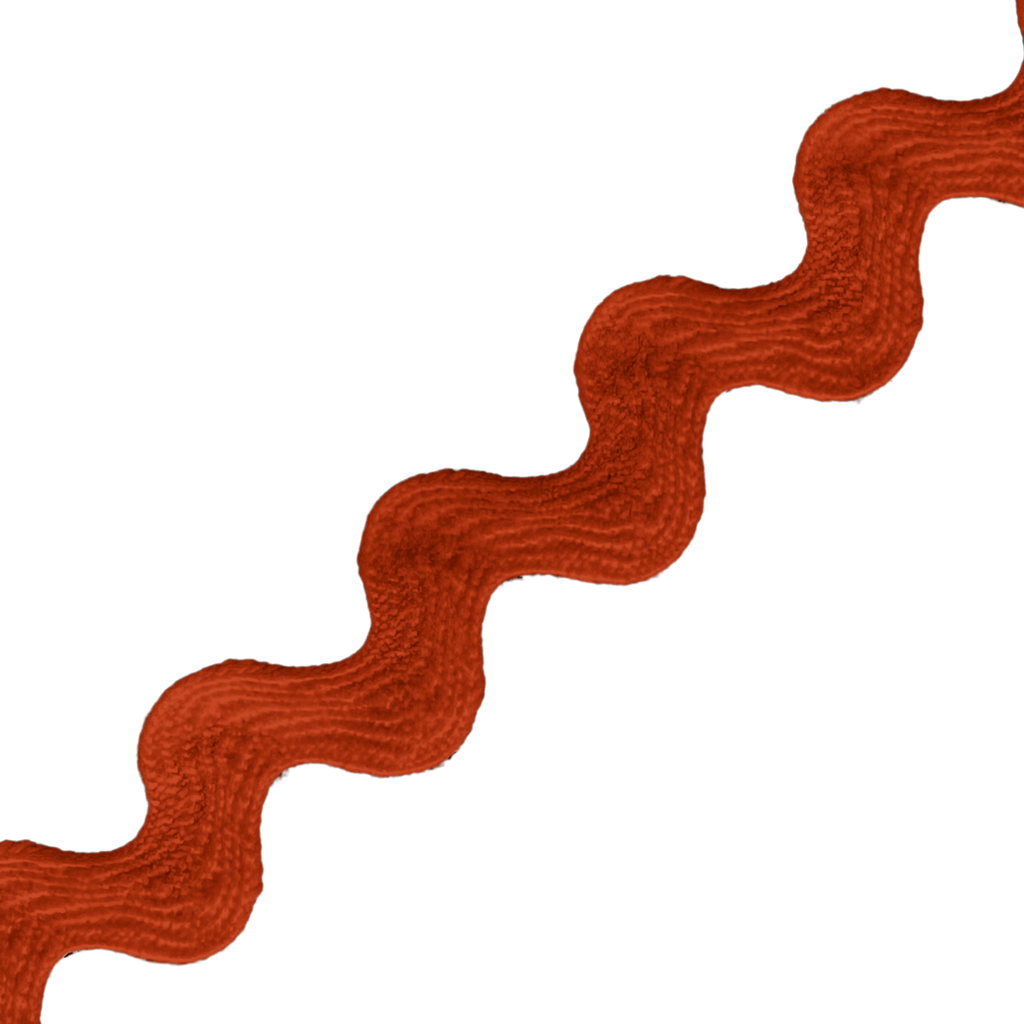 barn red 1/2" polyester ric rac from Heit's Wholesale bulk sewing supply company