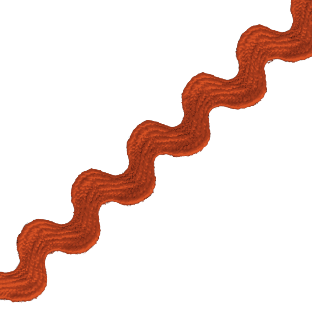barn red 3/8" polyester ric rac from Heit's Wholesale bulk sewing supply company