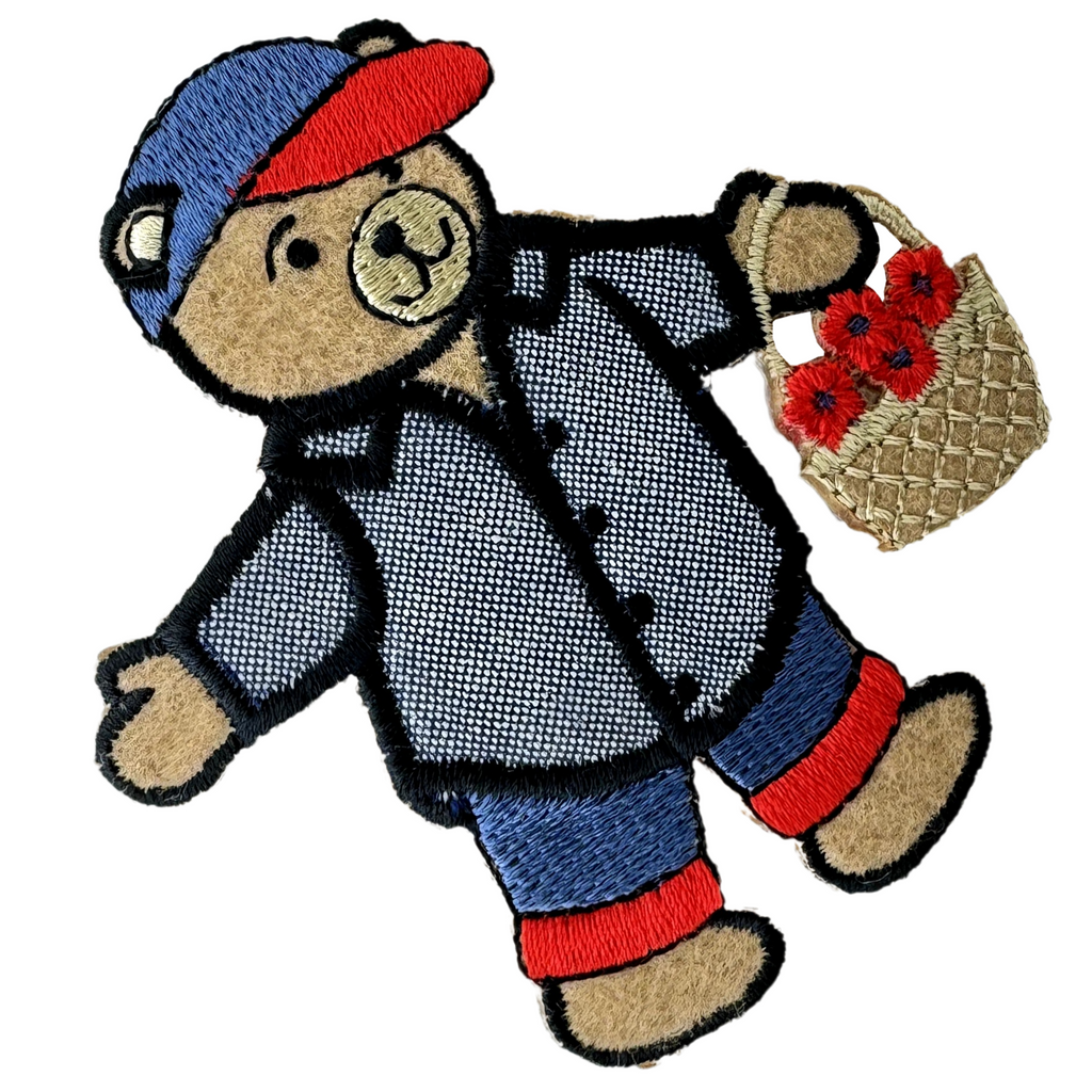 bear iron on applique from Heit's Wholesale bulk sewing supply company