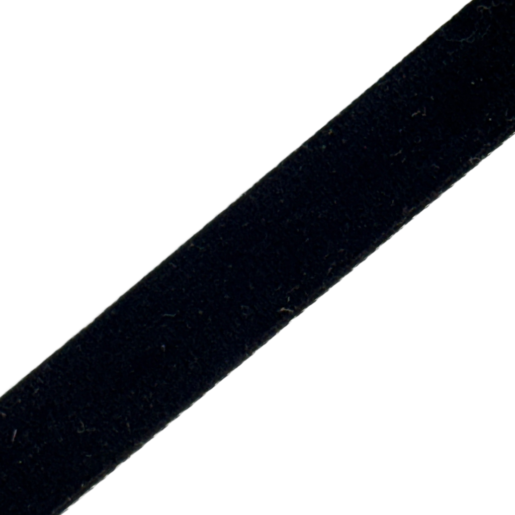 black 1/2" velvet ribbon from Heit's Wholesale bulk sewing supply company