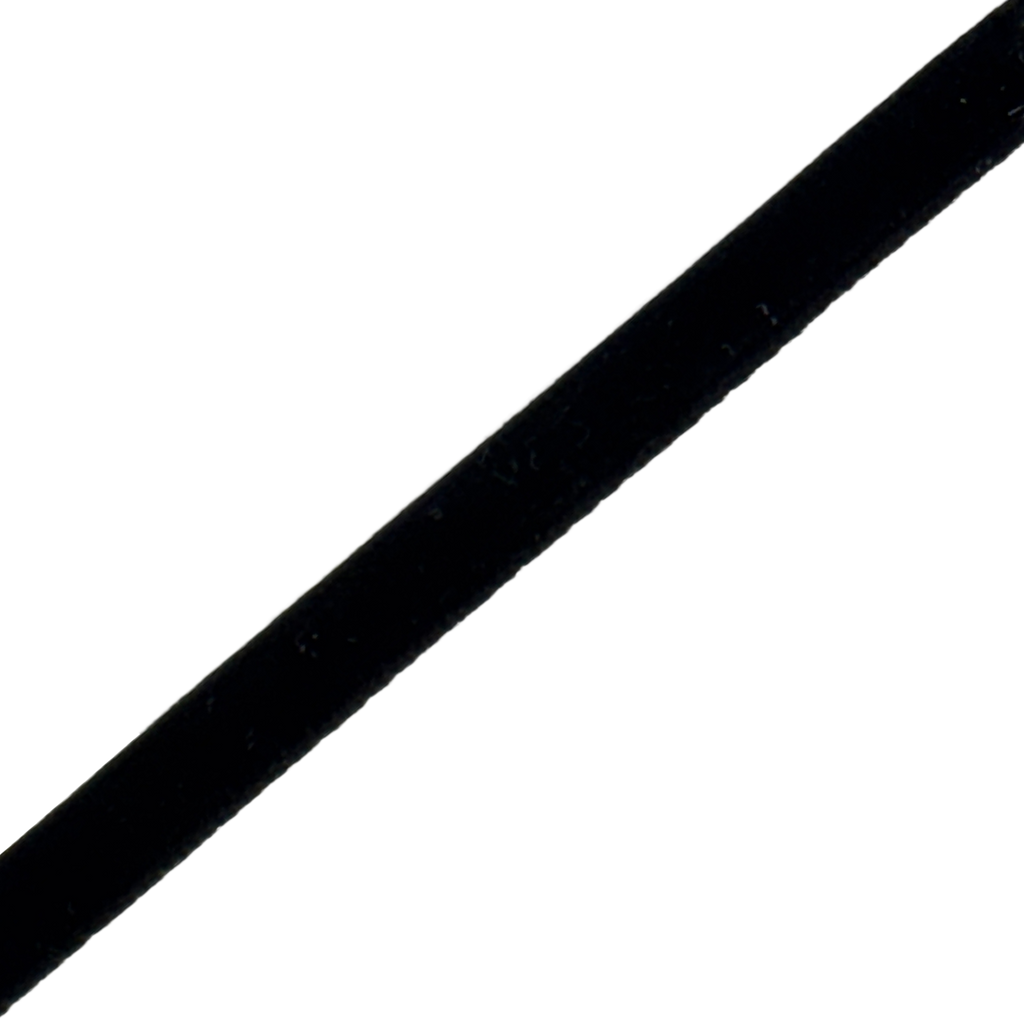 black 1/4" velvet ribbon from Heit's Wholesale bulk sewing supply company