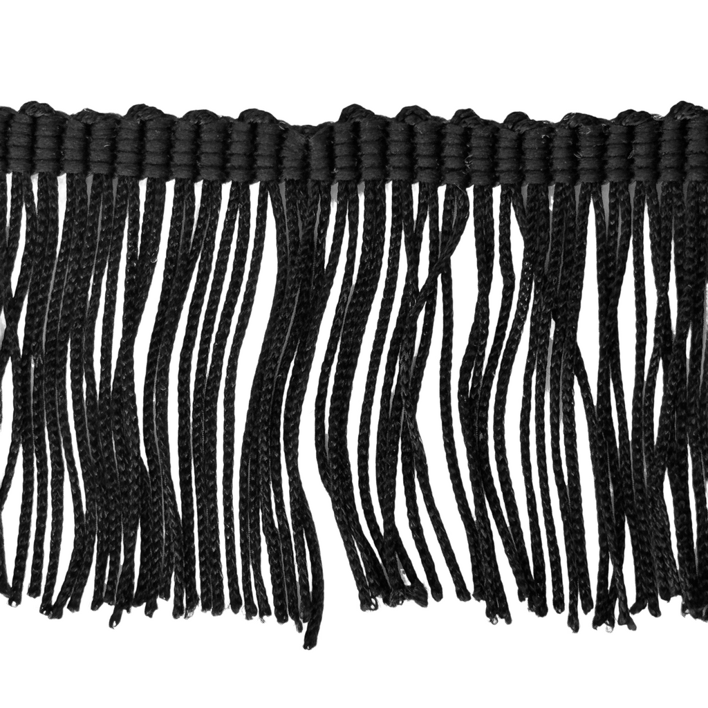 black 2" chainette fringe from Heit's Wholesale bulk sewing supply company