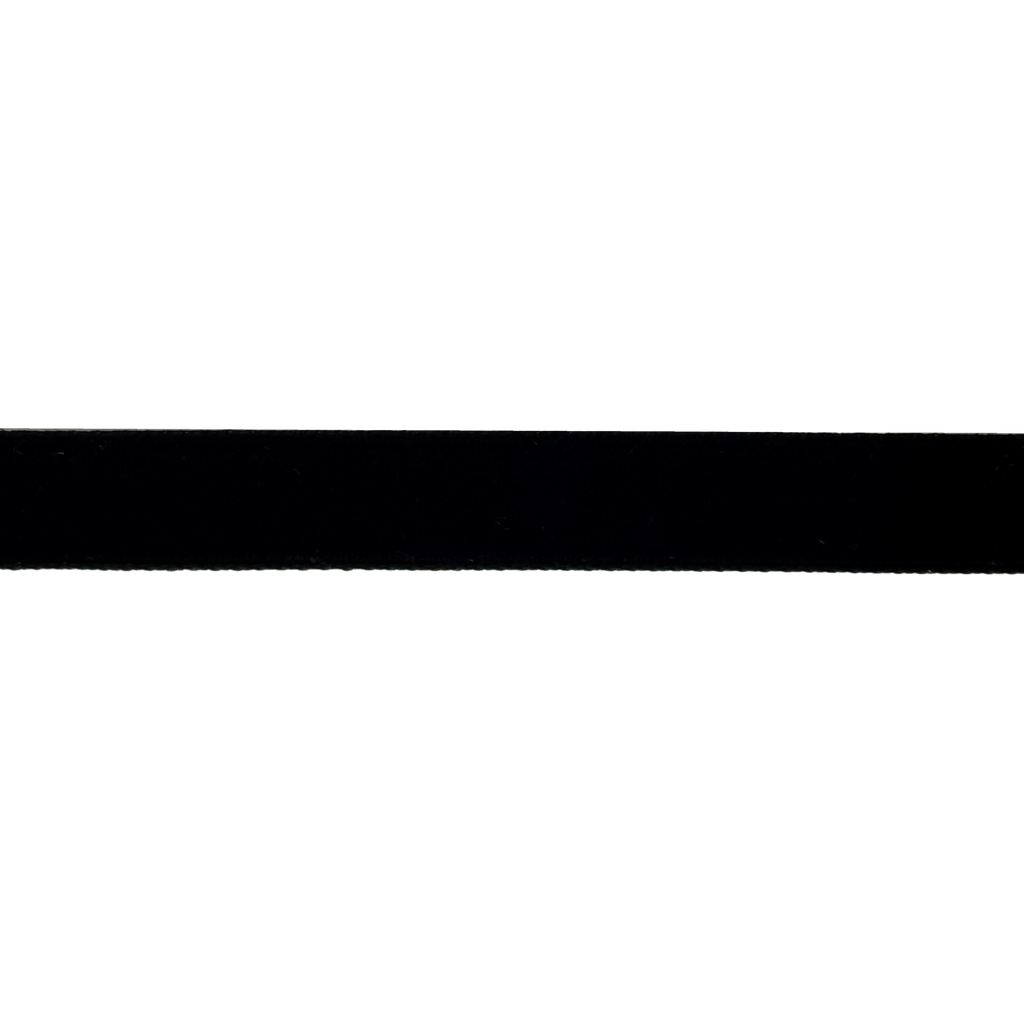 black 1/4" velvet ribbon from Heit's Wholesale bulk sewing supply company