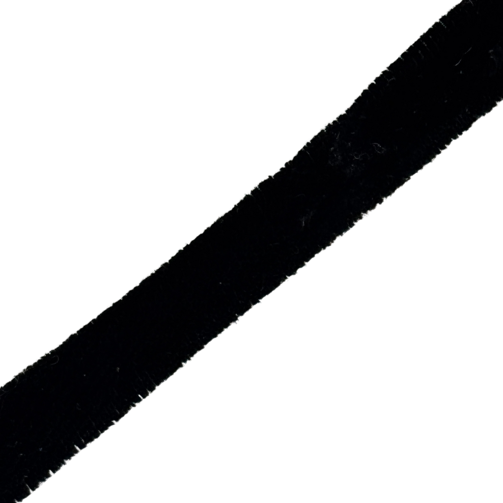 black 3/8" velvet tubing from Heit's Wholesale bulk sewing supply company