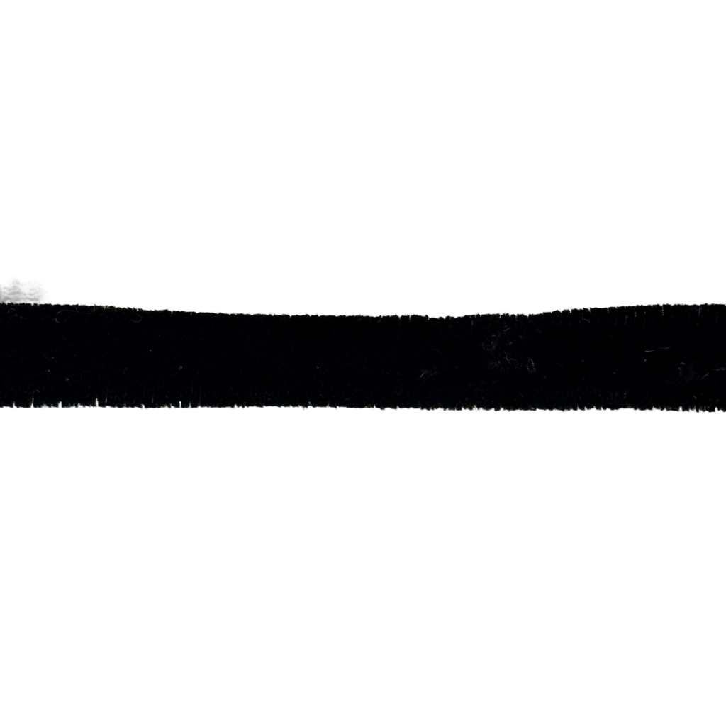 black 3/8" velvet tubing from Heit's Wholesale bulk sewing supply company