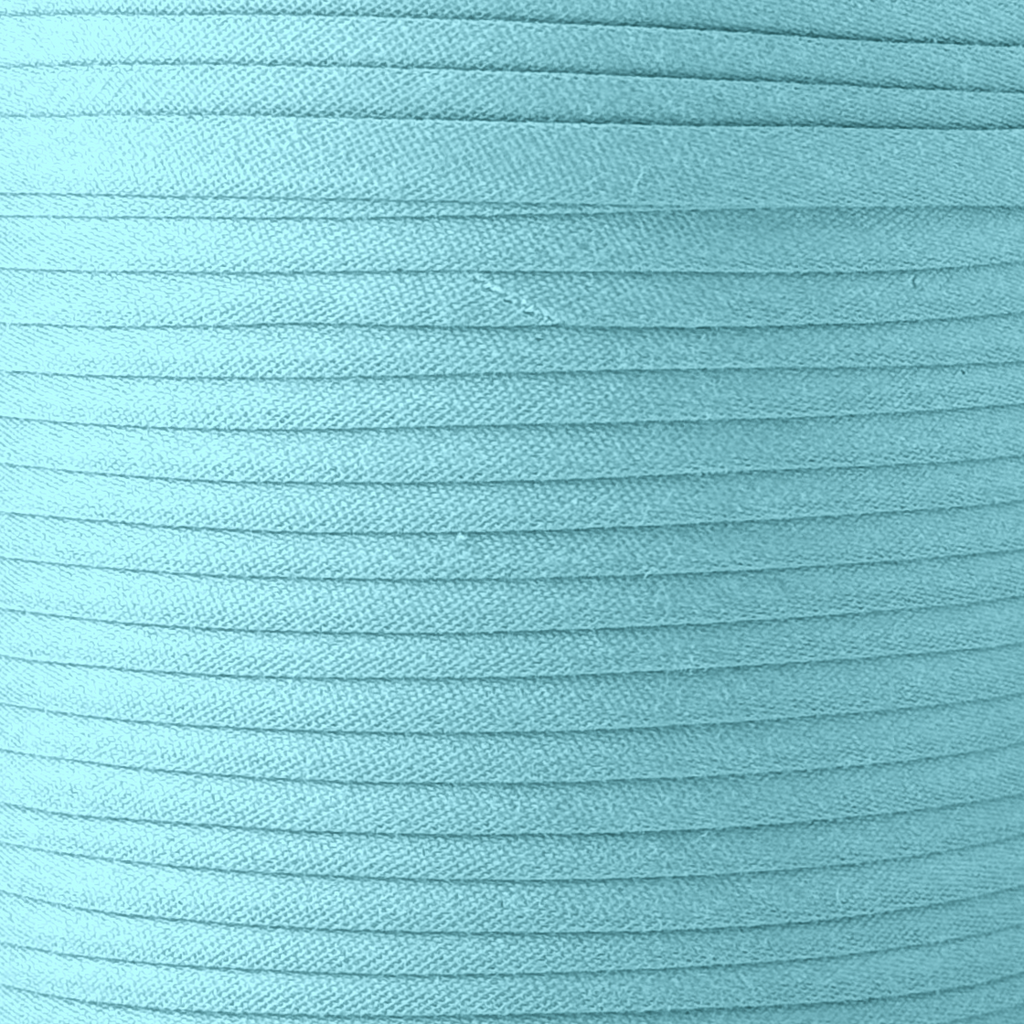 color swatch of the blue 1" double fold bias tape on a spool from Heit's Wholesale bulk sewing supply company