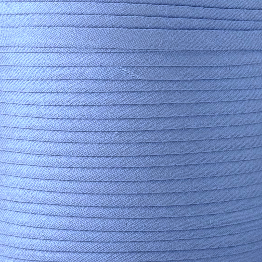 color swatch of the blue crest 1" no gap single fold bias tape on a roll from Heit's Wholesale bulk sewing supply company