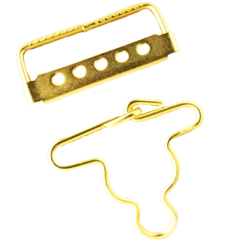 bib overall clips from Heit's Wholesale bulk sewing supply company brass 2"