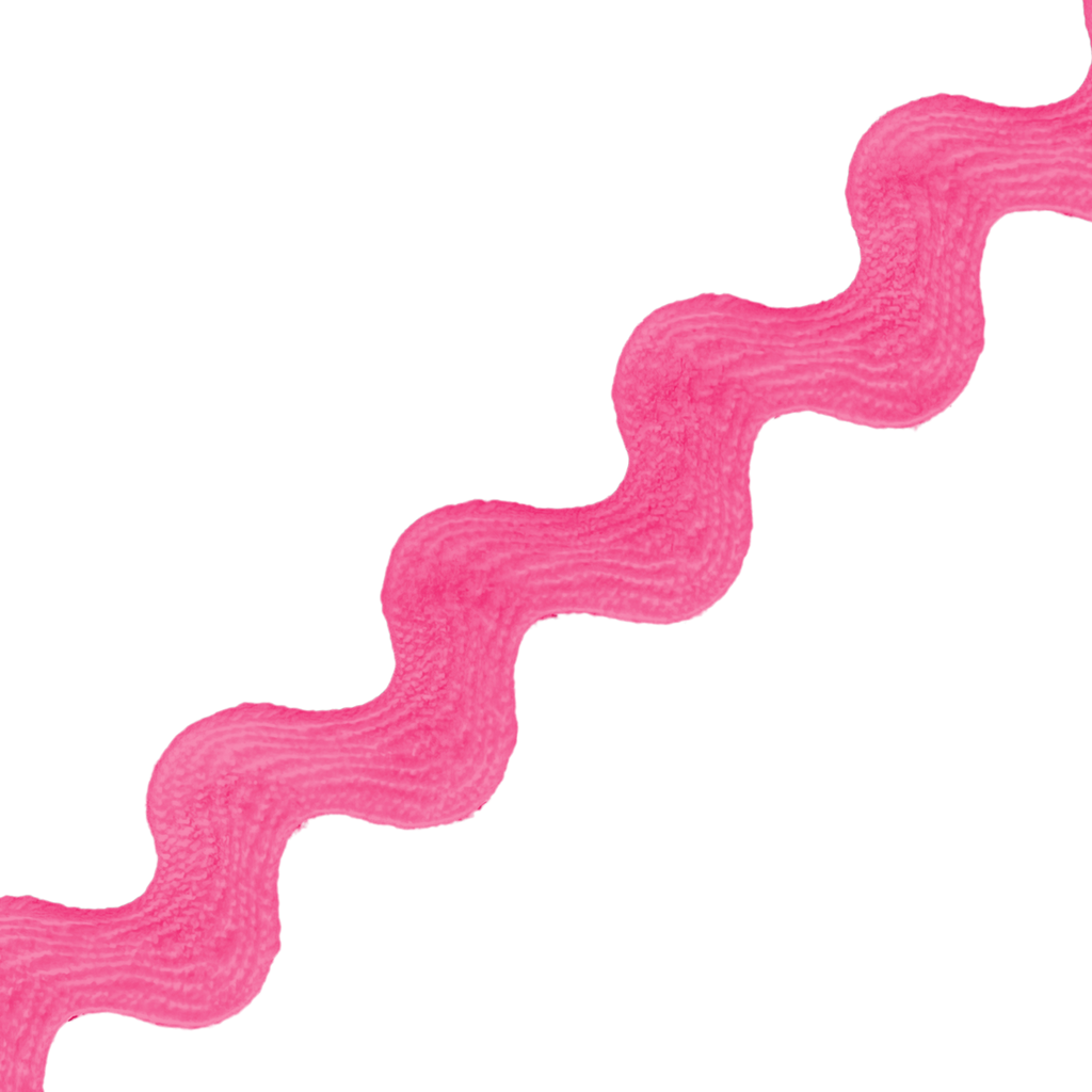 bright pink 1/2" polyester ric rac from Heit's Wholesale bulk sewing supply company