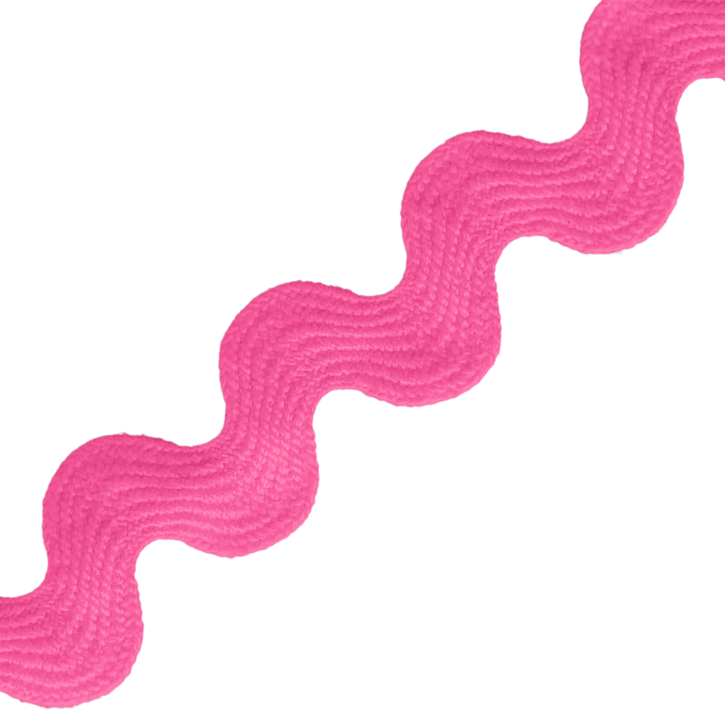 bright pink 11/16" polyester ric rac from Heit's Wholesale bulk sewing supply company