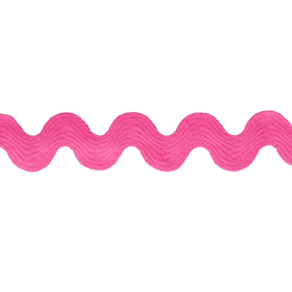 bright pink 11/16" polyester ric rac from Heit's Wholesale bulk sewing supply company