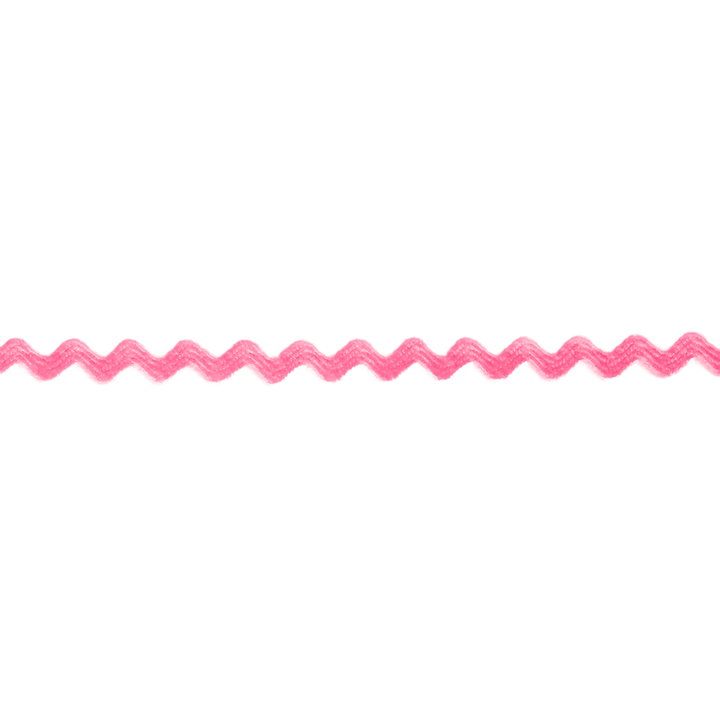 bright pink 11/64" polyester ric rac from Heit's Wholesale bulk sewing supply company