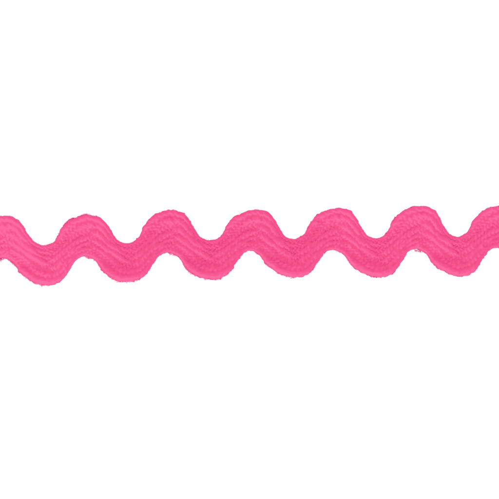 bright pink 3/8" polyester ric rac from Heit's Wholesale bulk sewing supply company