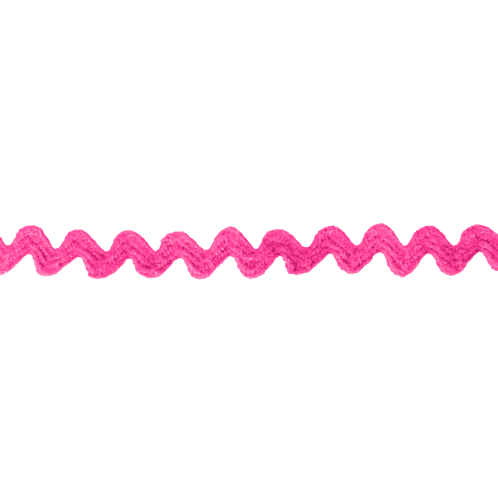 bright pink 7/32" polyester ric rac from Heit's Wholesale bulk sewing supply company