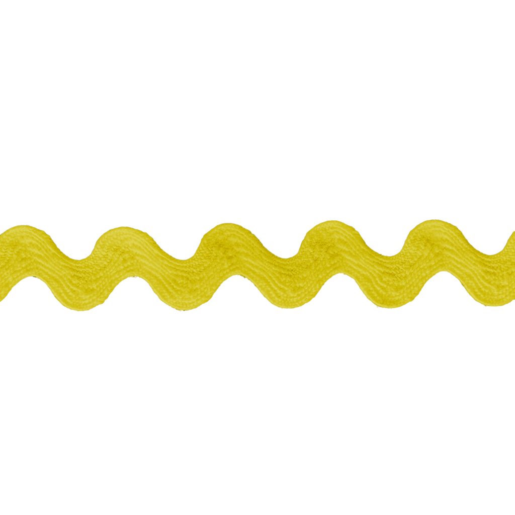 bright yellow 1/2" polyester ric rac from Heit's Wholesale bulk sewing supply company