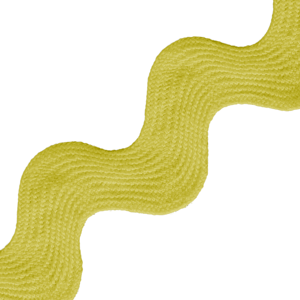 bright yellow 1" polyester ric rac from Heit's Wholesale bulk sewing supply company